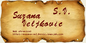 Suzana Veljković vizit kartica